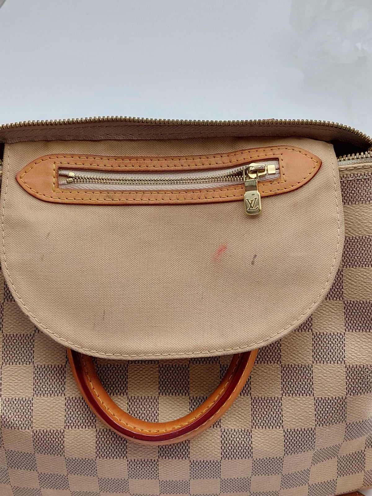 Speedy 25 Bandouliere Damier Azur