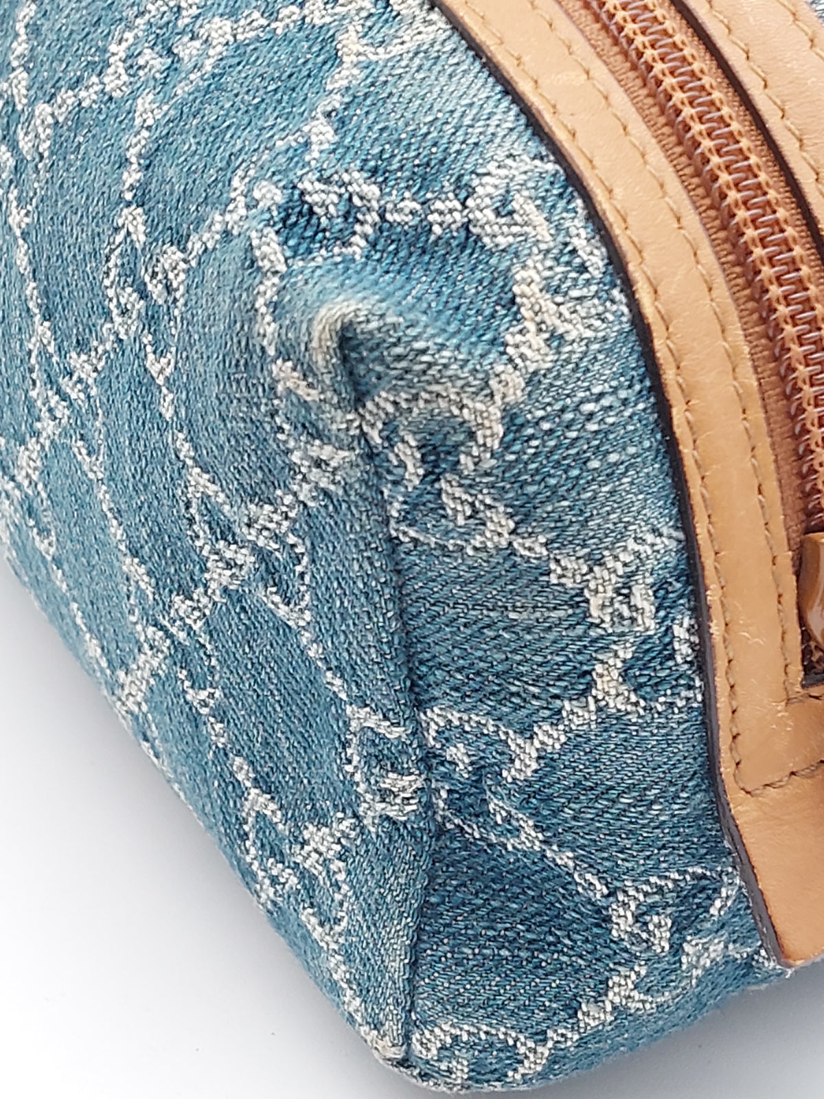 Denim Cosmetic Pouch