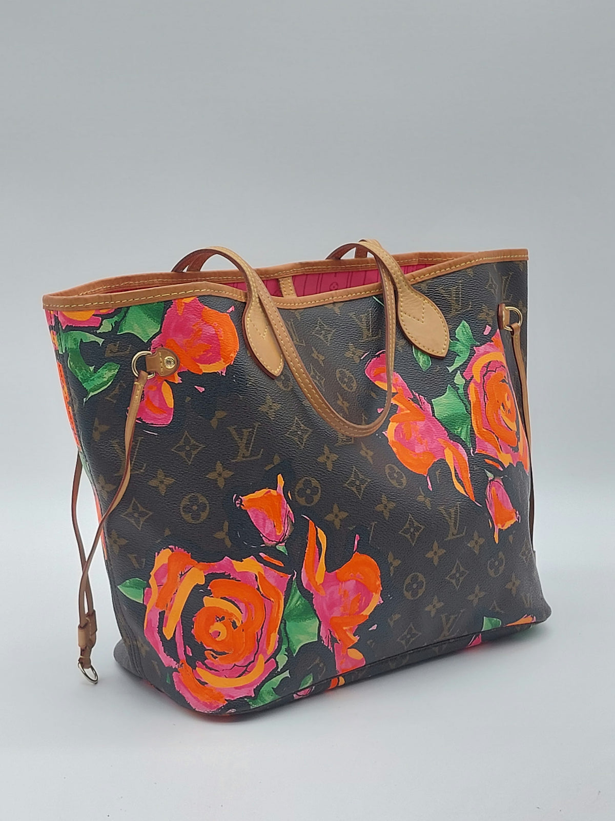 Neverfull MM Monogram Roses Stephen Sprouse limited edition