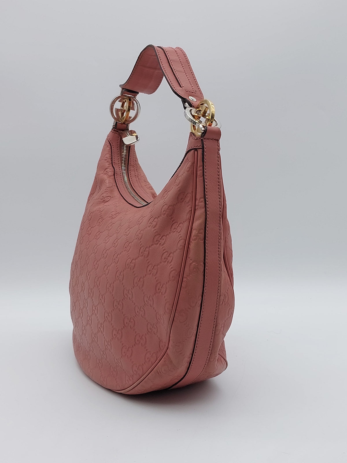 Guccissima GG Twins Medium Hobo