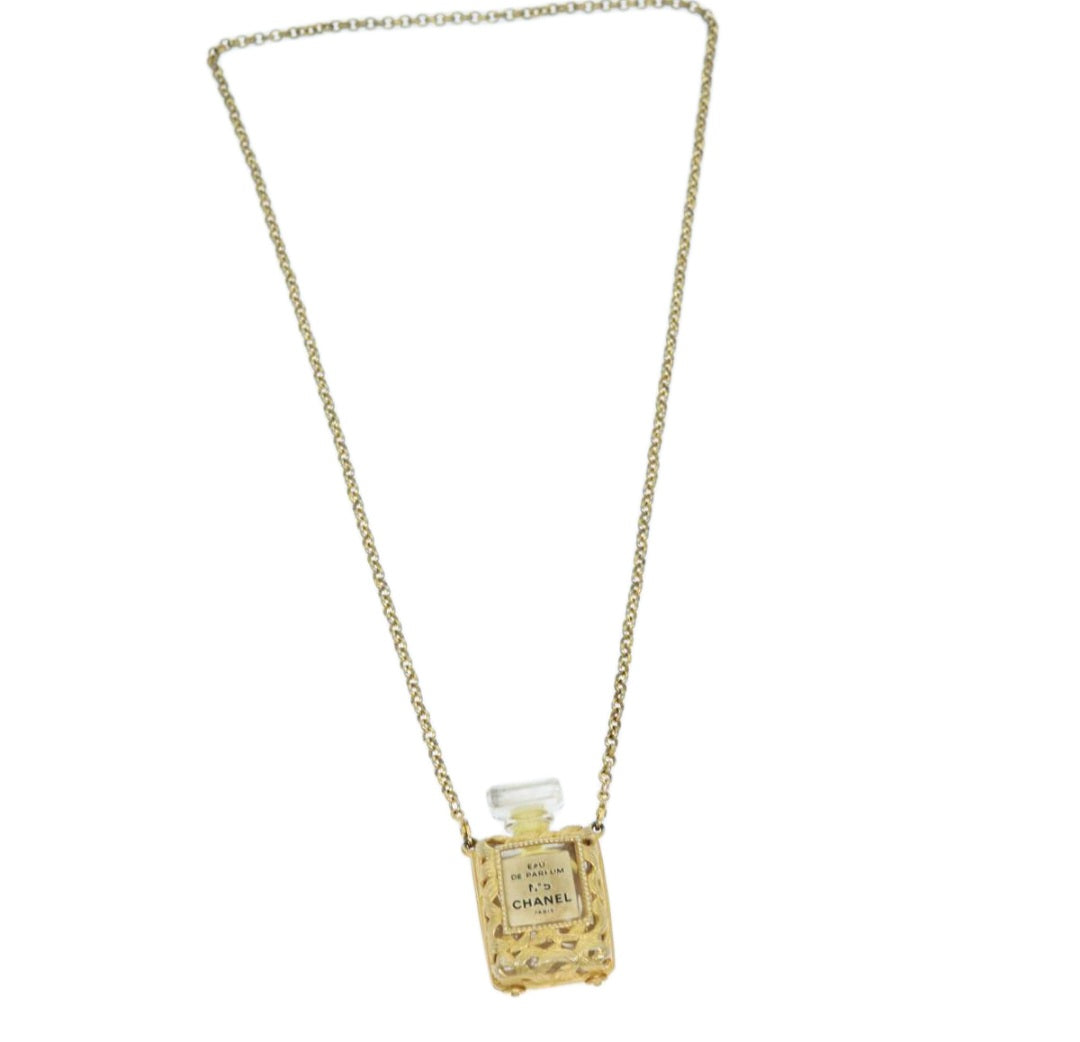 Chanel Perfume Nr.5 Necklace gold