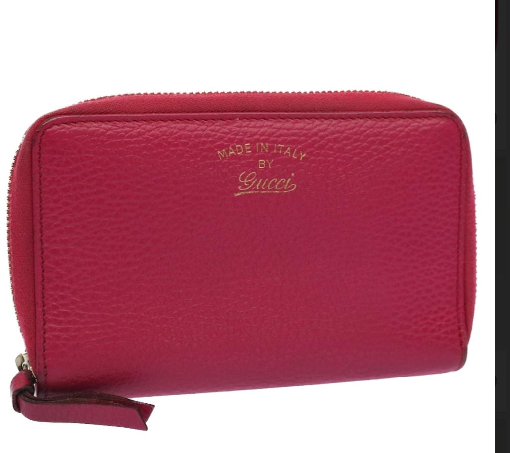 Gucci Swing Zip Wallet Fuchsia