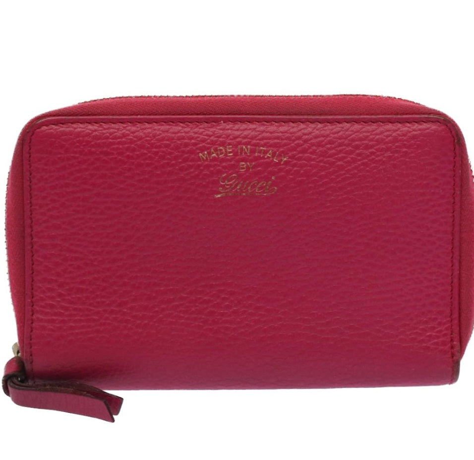 Gucci Swing Zip Wallet Fuchsia