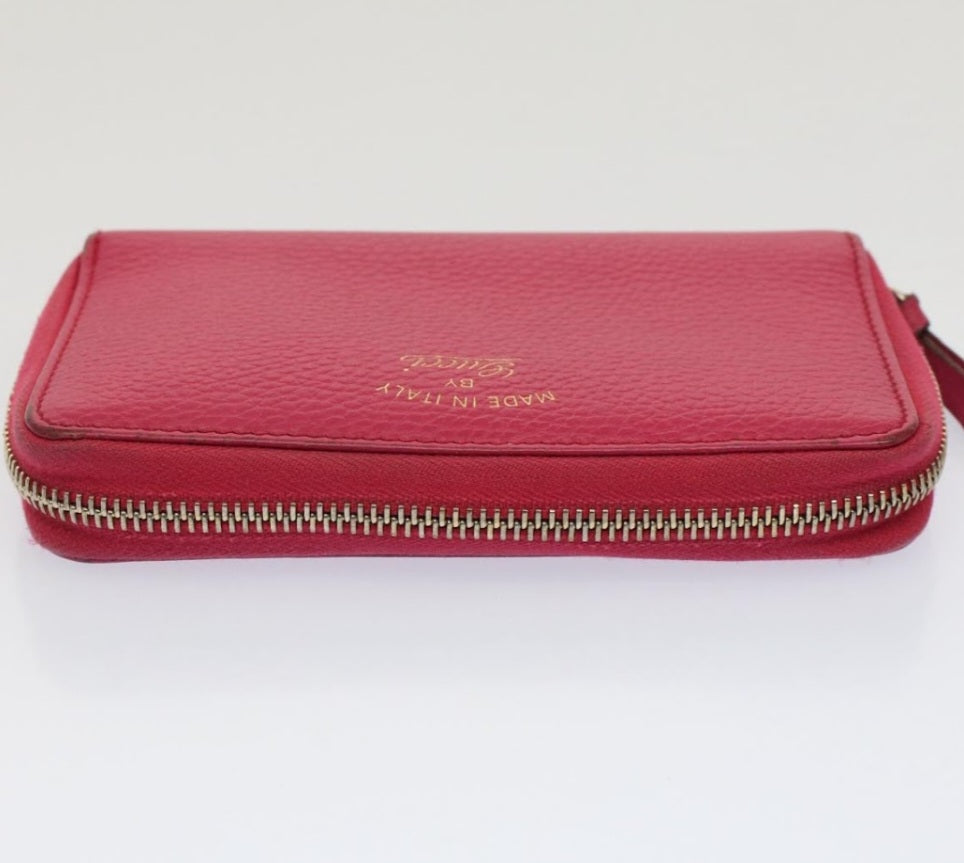 Gucci Swing Zip Wallet Fuchsia