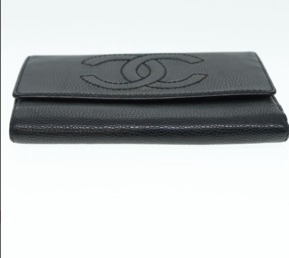 Chanel CC logo Trifold Wallet