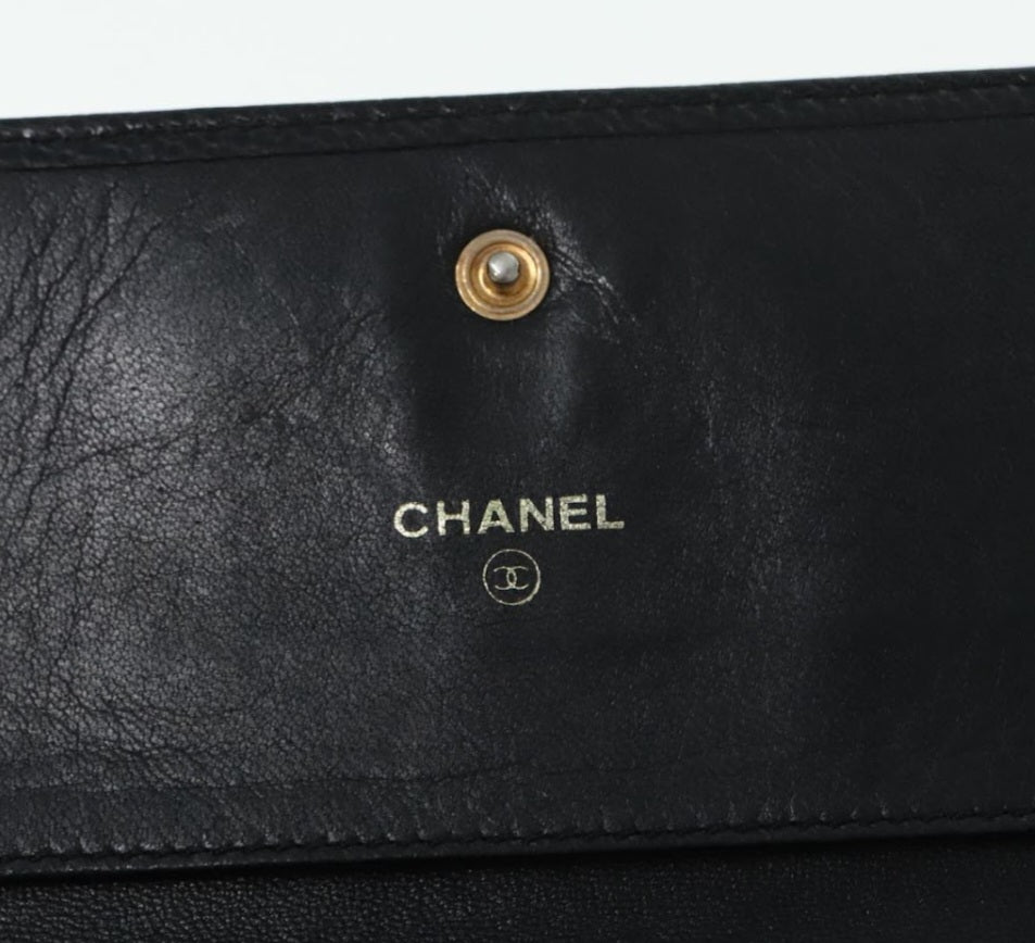 Chanel CC logo Trifold Wallet