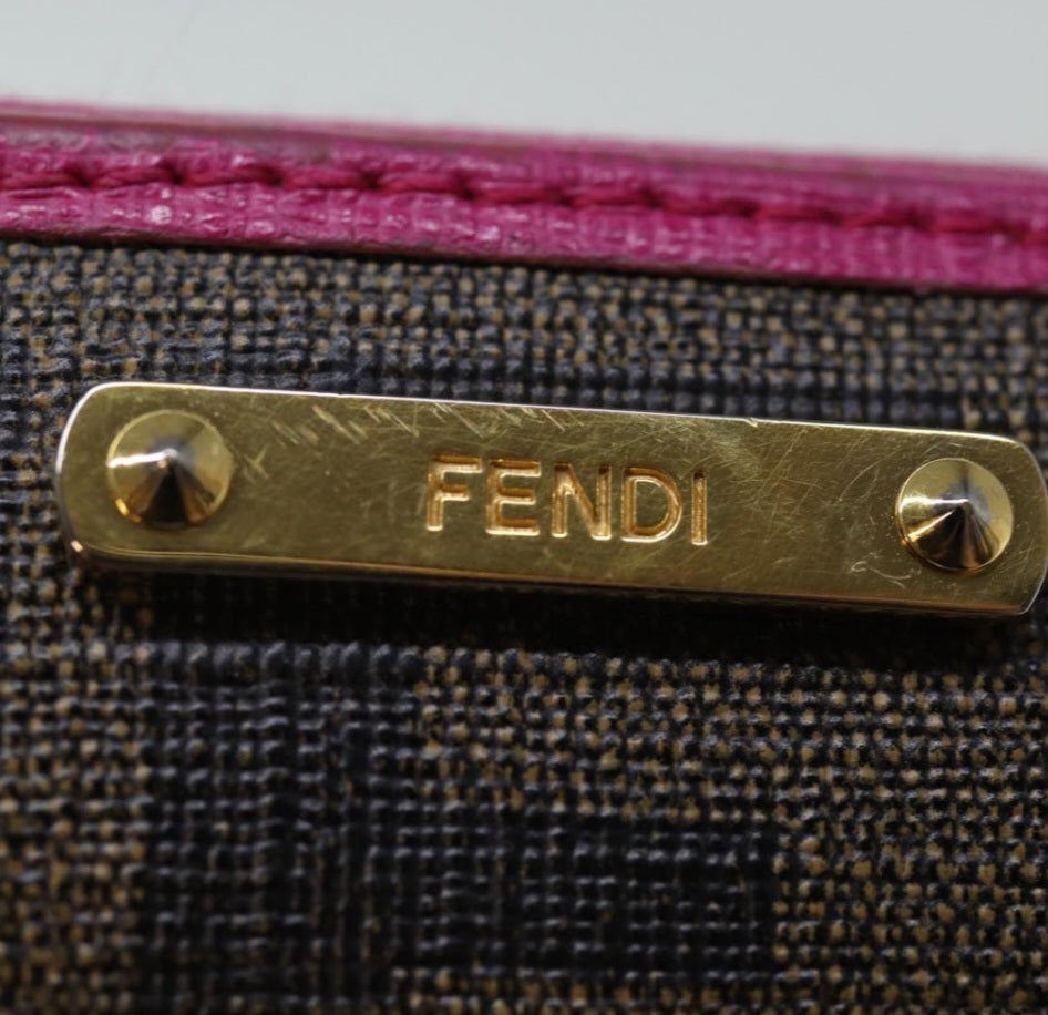 Fendi Zip Around Zucca Wallet