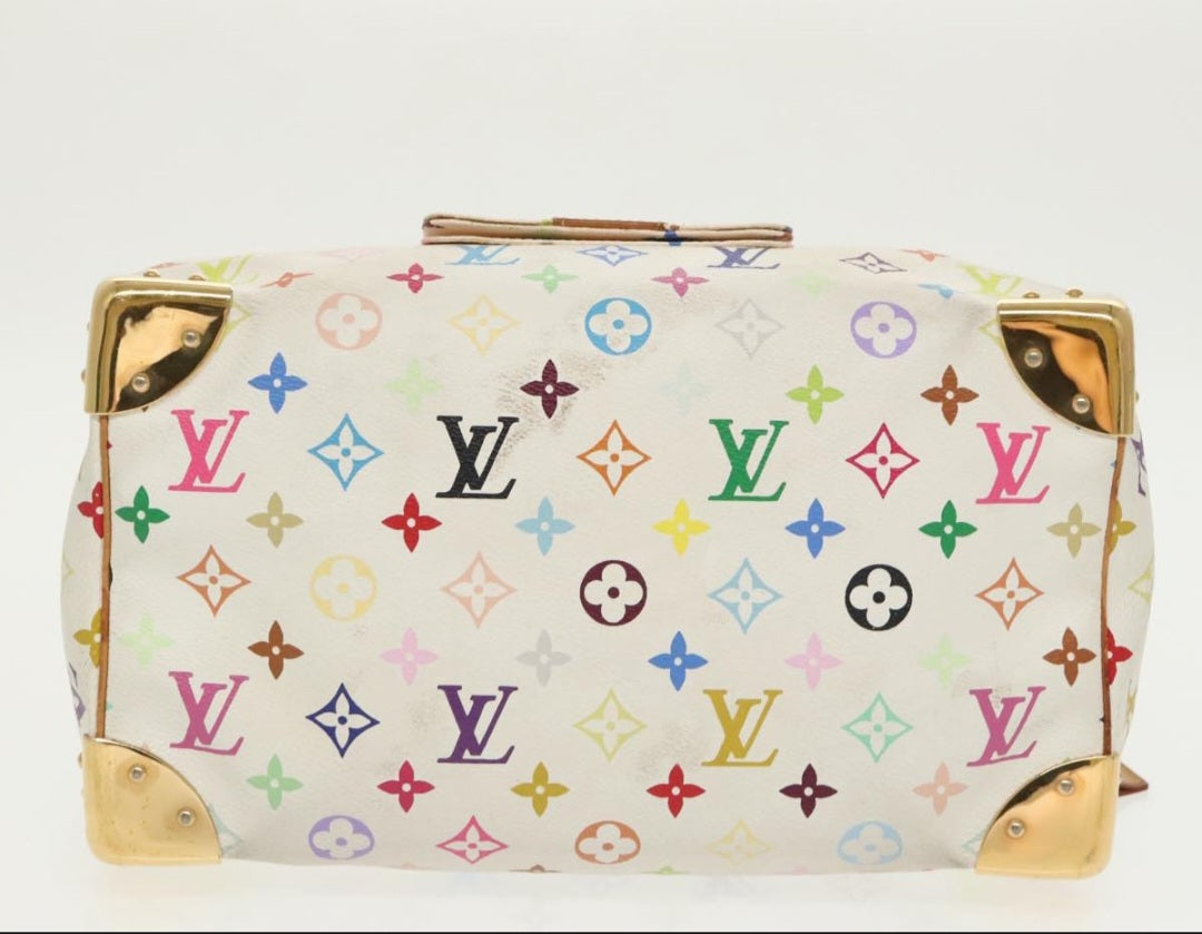 Louis Vuitton Speedy 30 Multicolor White