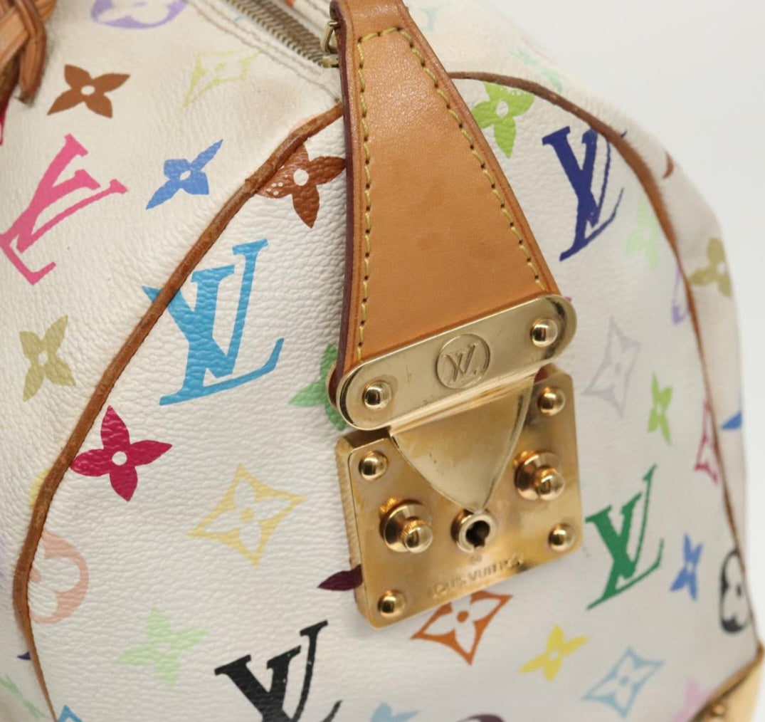 Louis Vuitton Speedy 30 Multicolor White