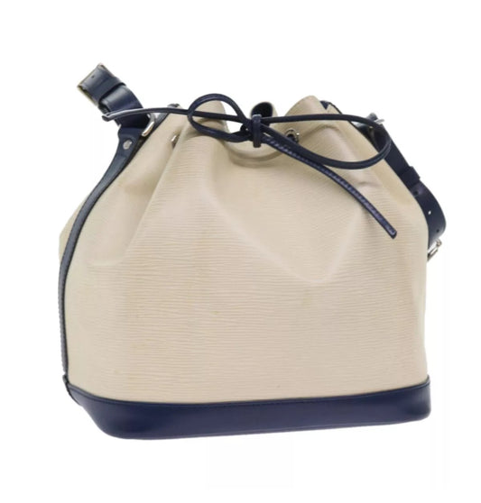 Louis Vuitton Petit Noe Epi leather White Blue